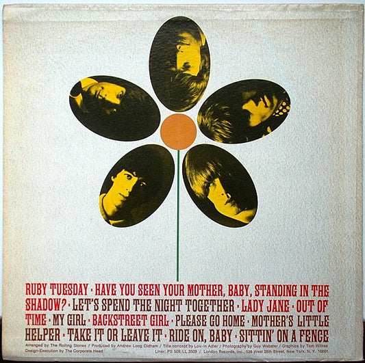 The Rolling Stones - Flowers (LP, Comp, Stereo) (Very Good (VG))