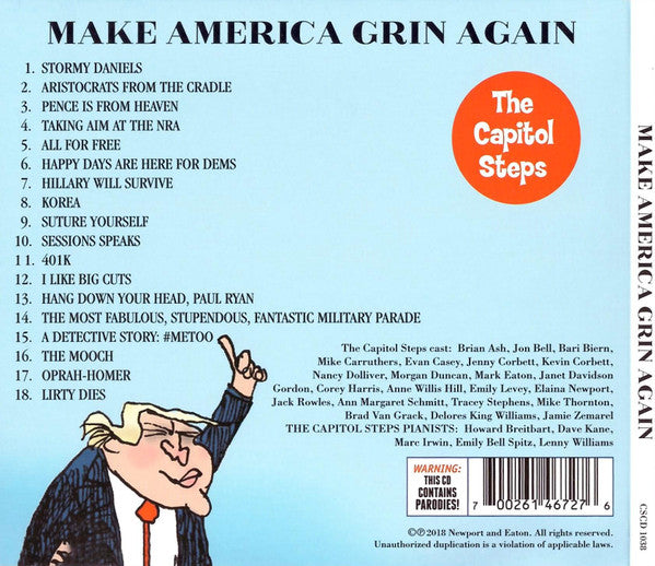 The Capitol Steps - Make America Grin Again (CD, Album) (Very Good (VG))