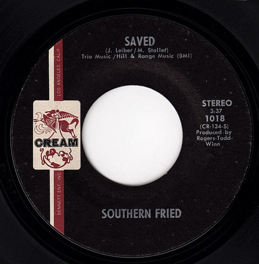 Southern Fried - Sixteen Ton (Coal Miner's Lament) / Saved (7", 45 RPM, Styrene) (Very Good (VG))
