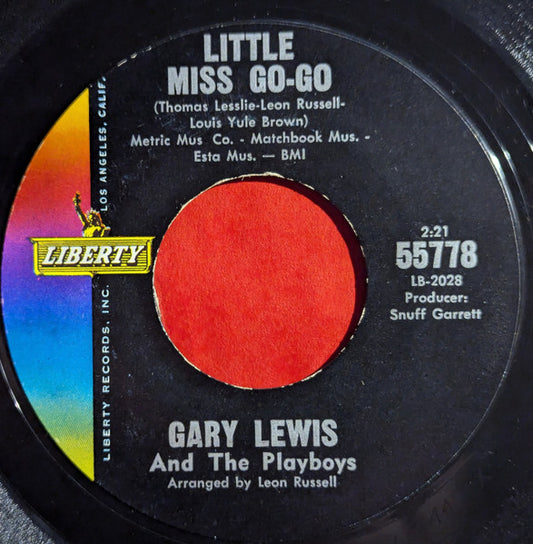Gary Lewis & The Playboys - Count Me In / Little Miss Go-Go (7", 45 RPM, Styrene) (Very Good (VG))