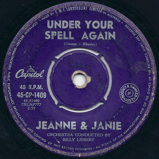 Jeanne Black, Jeanne And Janie - He'll Have To Stay (7", Single, 45 RPM) (Good Plus (G+))