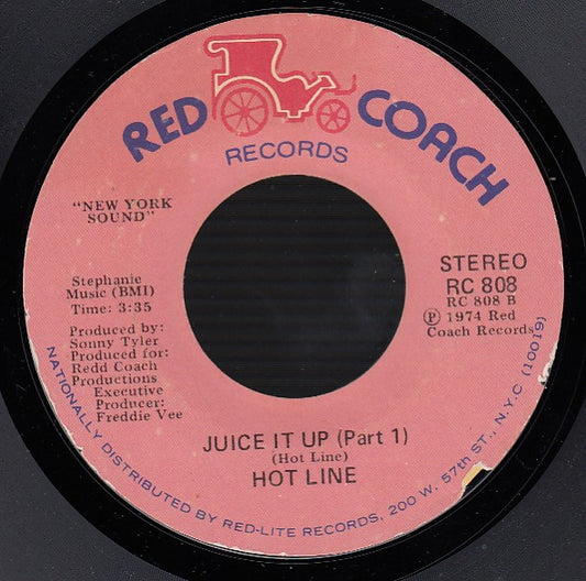 Hot Line - Juice It Up (7", 45 RPM, Styrene, Stereo) (Very Good (VG))