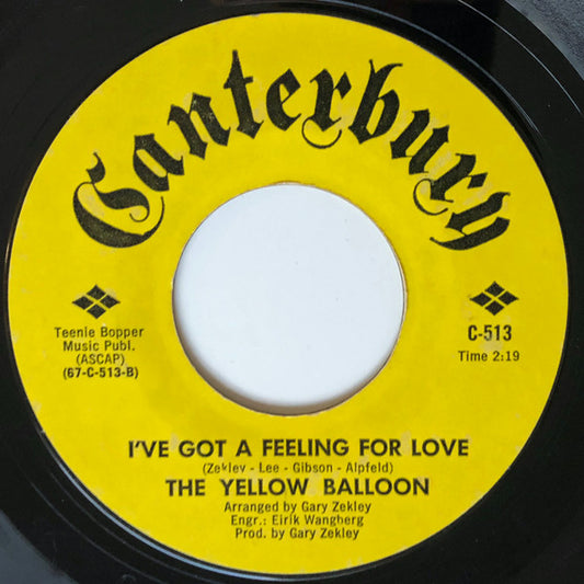 Yellow Balloon - Good Feelin' Time (7", 45 RPM, Single) (Good (G))
