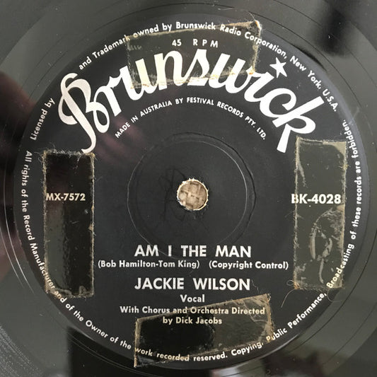 Jackie Wilson - Alone At Last (7", 45 RPM, Single) (Good Plus (G+))