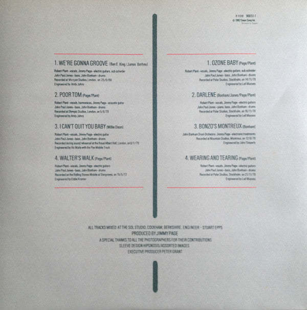 Led Zeppelin : Coda (LP, Album, Gat)