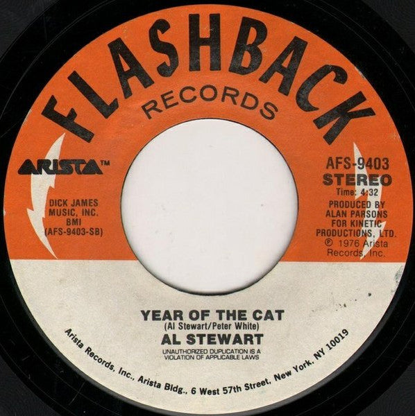 Al Stewart - Time Passages / Year Of The Cat (7", 45 RPM, Stereo) (Very Good (VG))