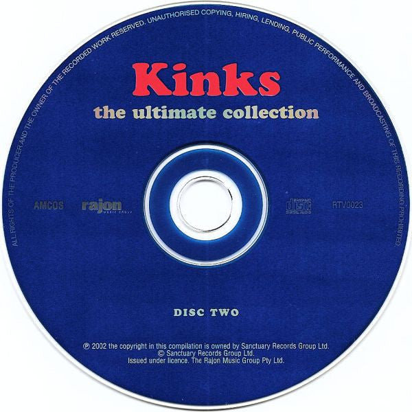 The Kinks - The Ultimate Collection (2xCD, Comp, RM) (Very Good (VG))