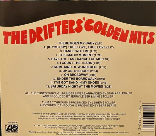 The Drifters - The Drifters' Golden Hits (CD, Comp, Club, RE) (Very Good (VG))