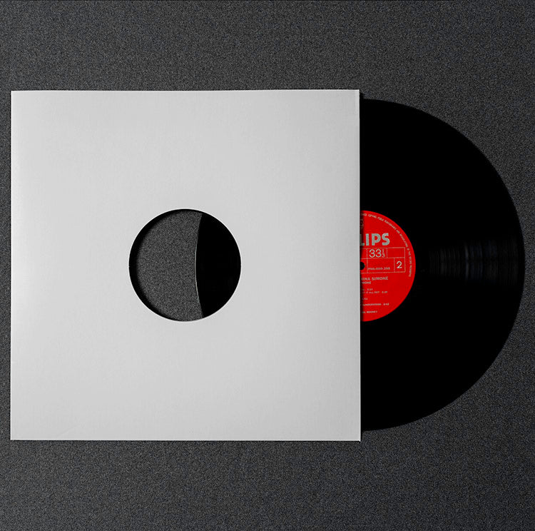 12" White Card Outer Sleeve