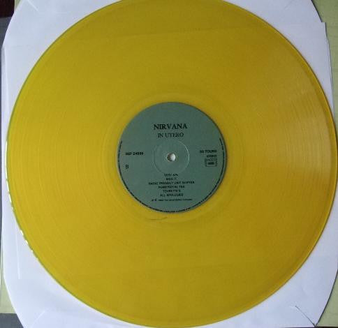 Nirvana - In Utero (Unofficial) (LP, Album, Yellow) (Very Good Plus (VG+))
