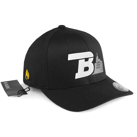 BURN CITY FLEXFIT Black Cap