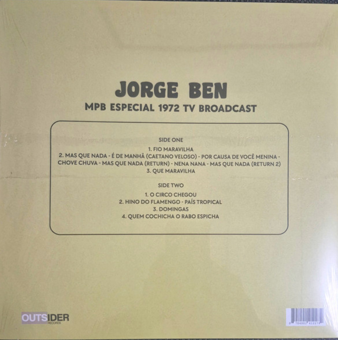 Jorge Ben – MPB Especial 1972 TV Broadcast