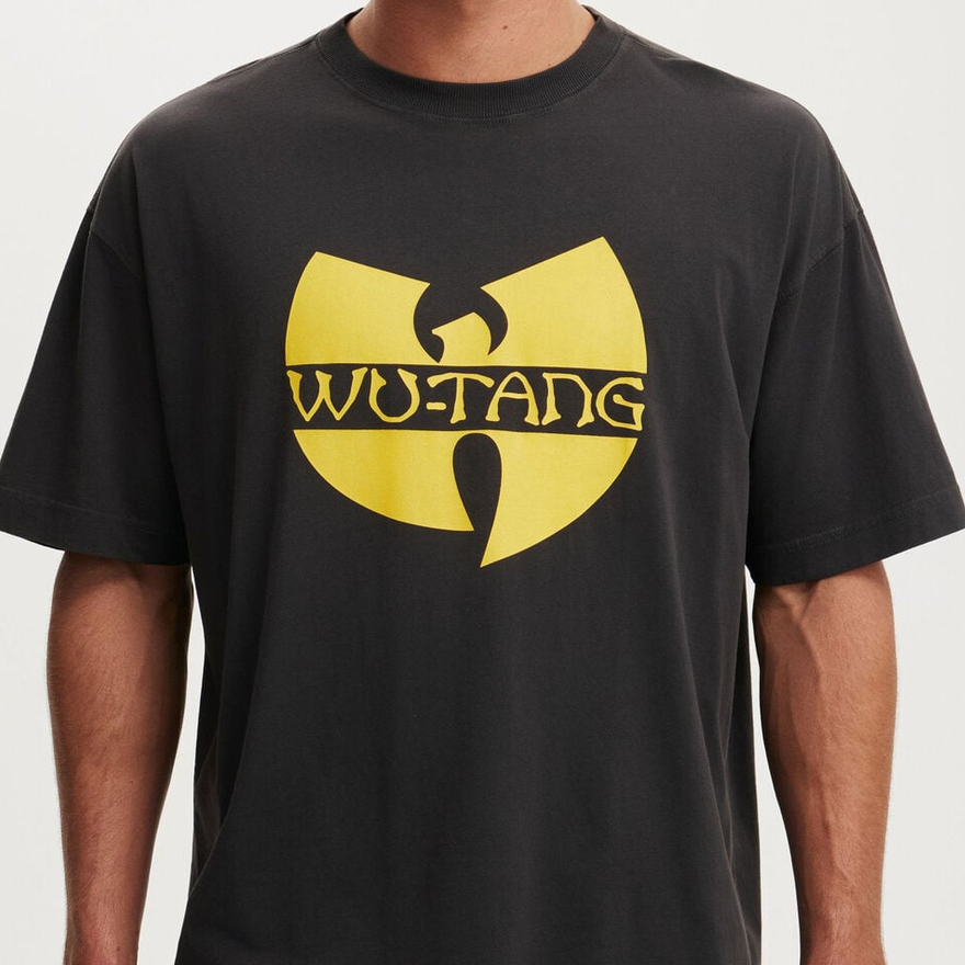 Wu-Tang Clan Logo T-Shirt Black / Yellow
