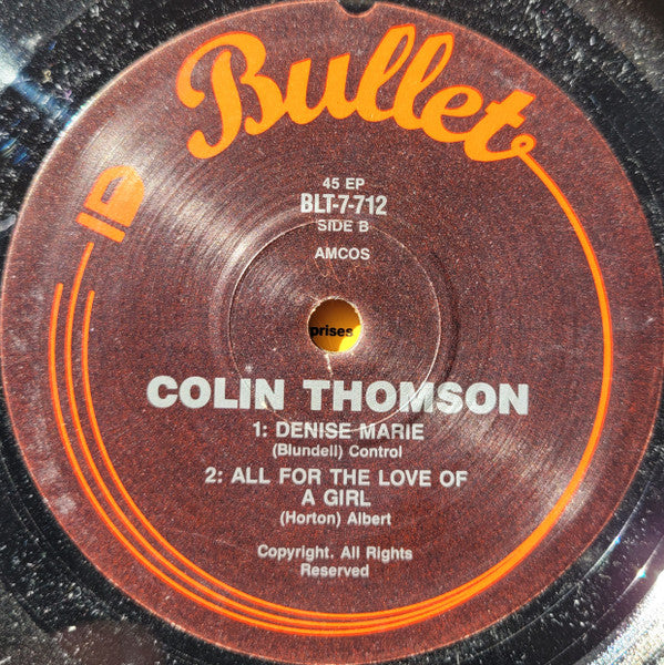 Colin Thomson (2) : Something I Didn't Do (7", EP)