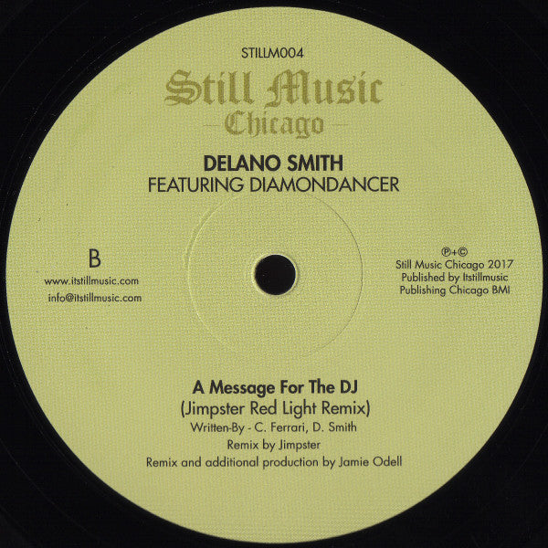 Delano Smith Featuring Diamondancer : A Message For The DJ (12", RE)