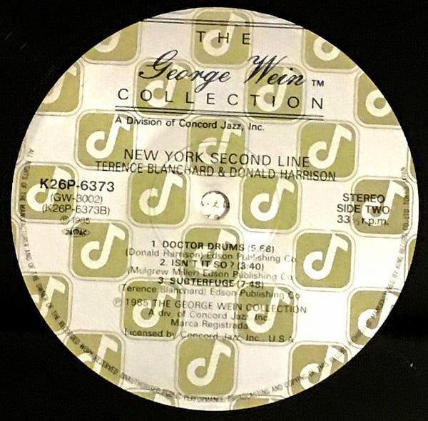 Terence Blanchard / Donald Harrison : New York Second Line (LP, Album)