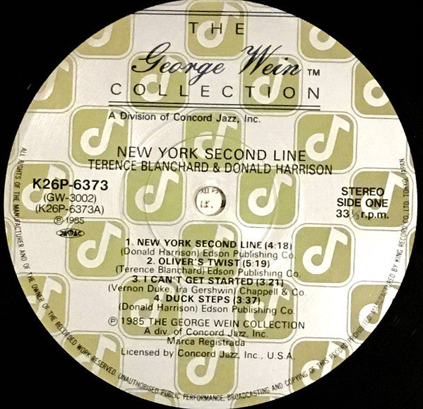 Terence Blanchard / Donald Harrison : New York Second Line (LP, Album)