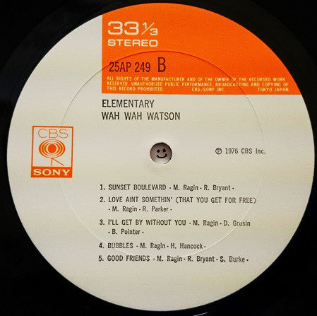 Wah Wah Watson* : Elementary (LP, Album)
