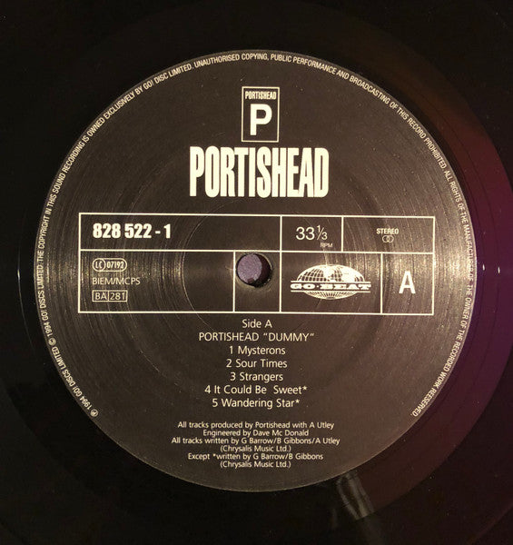 Portishead : Dummy (LP, Album, RE, 180)