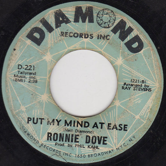 Ronnie Dove : My Babe / Put My Mind At Ease (7", Single)