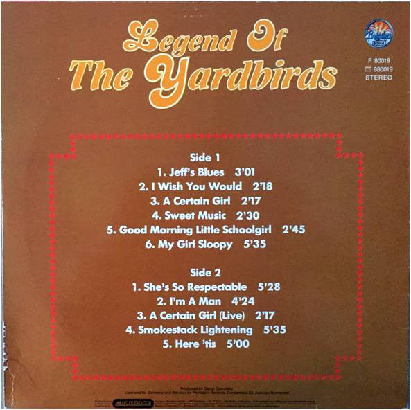 The Yardbirds : Legend Of The Yardbirds Vol. 3 (LP, Comp)