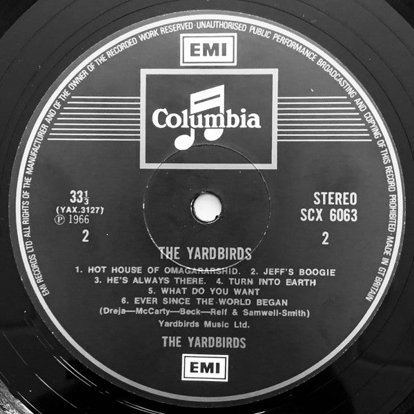Yardbirds* : The Yardbirds (LP, Album, RE)