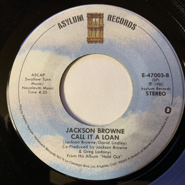 Jackson Browne : Boulevard (7", Single, SP )