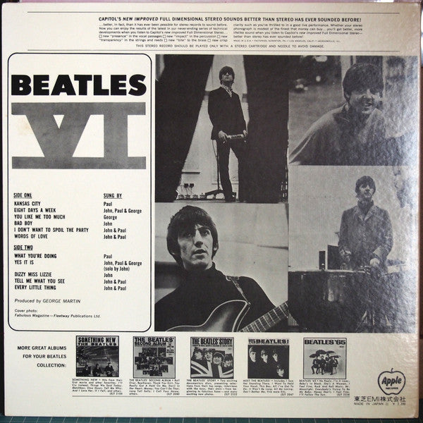 The Beatles : Beatles VI (LP, Album, Gat)