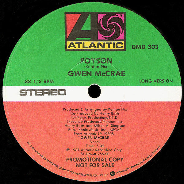 Gwen McCrae : Poyson (12", Promo)