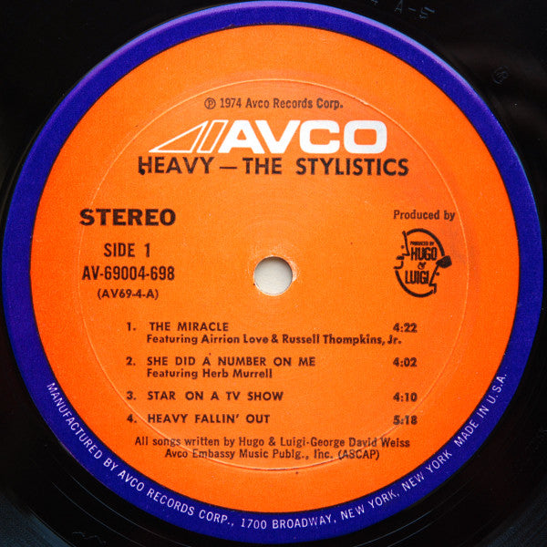 The Stylistics : Heavy (LP, Album, Mon)