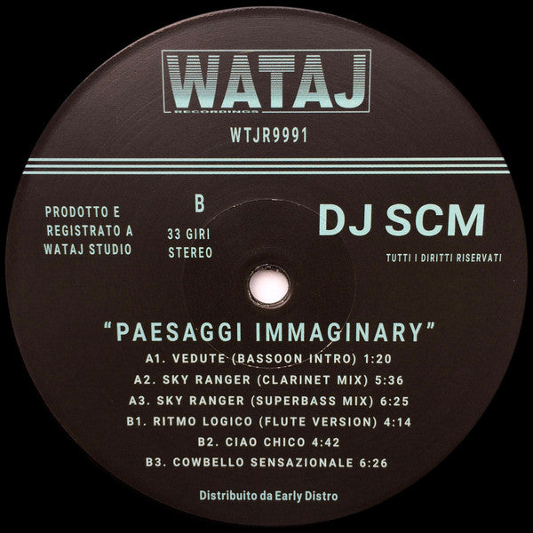 DJ SCM : Paesaggi Immaginary (12", EP)