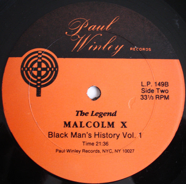 Malcolm X : Black Man's History Volume One (LP)