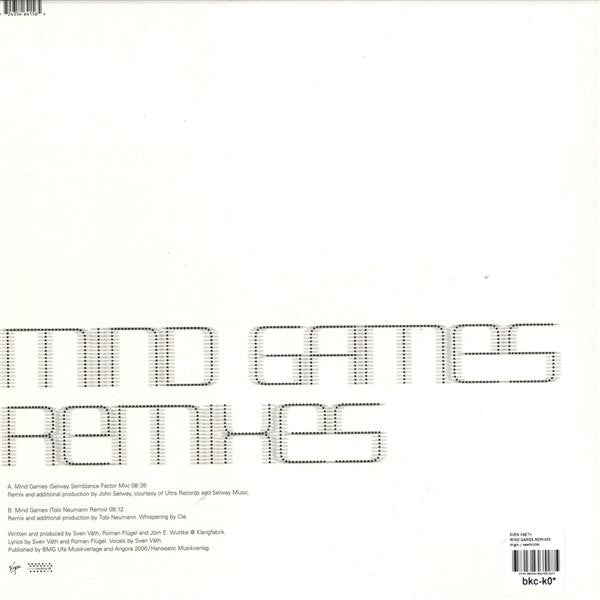 Sven Väth : Mind Games (Remixes) (12")