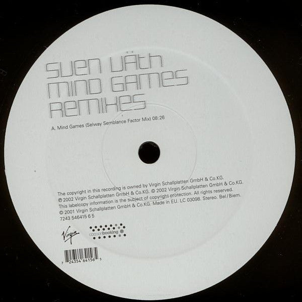 Sven Väth : Mind Games (Remixes) (12")