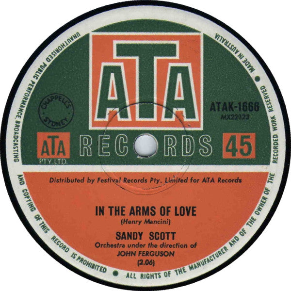 Sandy Scott (2) : In The Arms Of Love / Such A Lovely Night (7", Single)