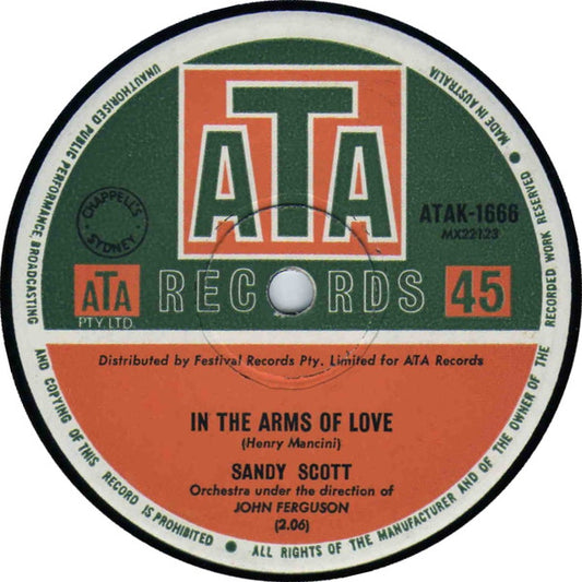 Sandy Scott (2) : In The Arms Of Love / Such A Lovely Night (7", Single)
