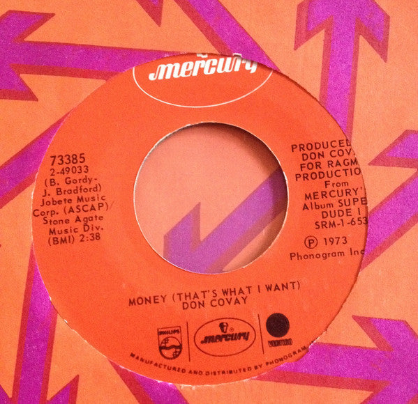 Don Covay : I Was Checkin' Out She Was Checkin' In / Money (That's What I Want) (7")