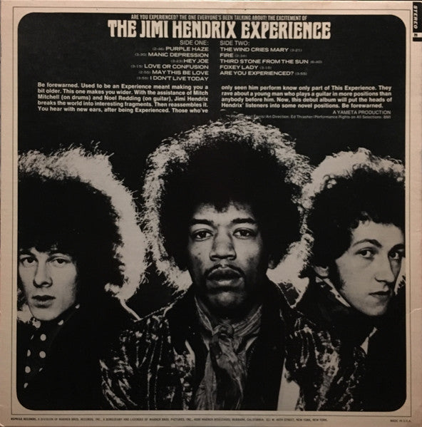The Jimi Hendrix Experience : Are You Experienced? (LP, Album, RE)