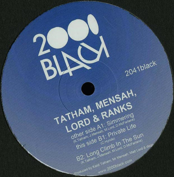 Tatham, Mensah, Lord & Ranks : Simmering (12")