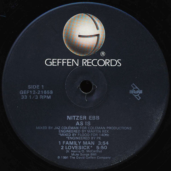 Nitzer Ebb : As Is (12", Maxi)