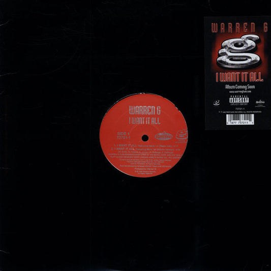 Warren G : I Want It All (12")