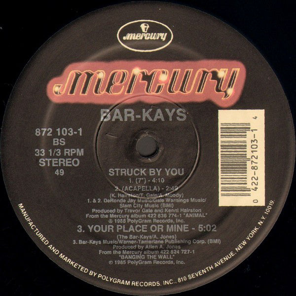 Bar-Kays : Struck By You (12")