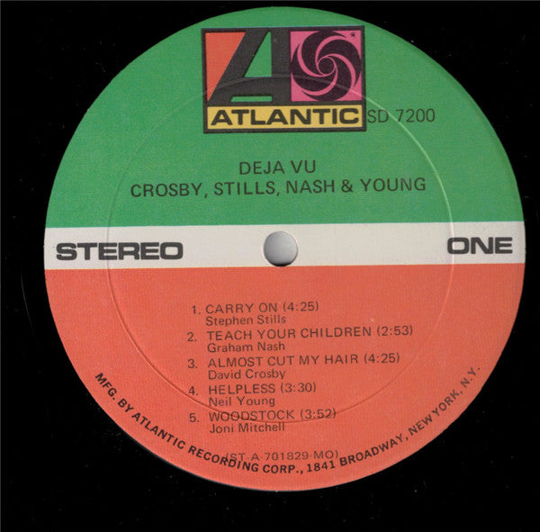 Crosby, Stills, Nash & Young : Déjà Vu (LP, Album, MO )