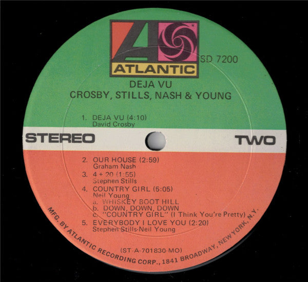 Crosby, Stills, Nash & Young : Déjà Vu (LP, Album, MO )