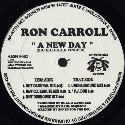 Ron Carroll : A New Day (12")