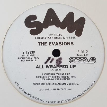 The Evasions : Wikka Wrap (12", Single, Promo)