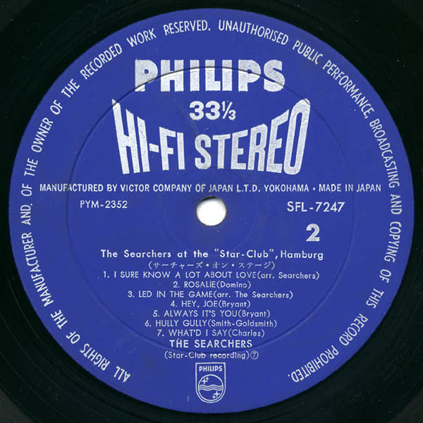 The Searchers : "Sweets For My Sweet" - The Searchers At The Star-Club Hamburg (Live Recording) (LP, Album)