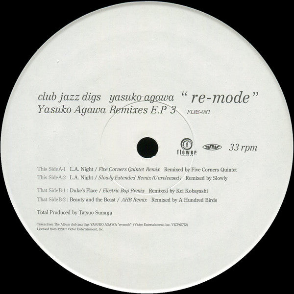 Yasuko Agawa : Club Jazz Digs - "Re-mode" Remixes E.P. 3 (12", EP)