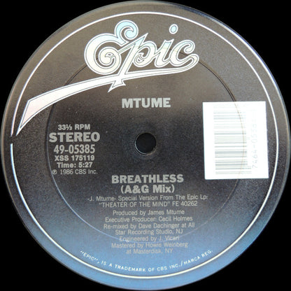 Mtume : Breathless (12", Pit)