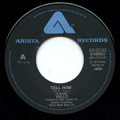 Hello : Tell Him (7", Single)